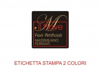 Etichette adesive per fioristi, fiorai e vivaisti (mm 25x25)  (cod.28G)